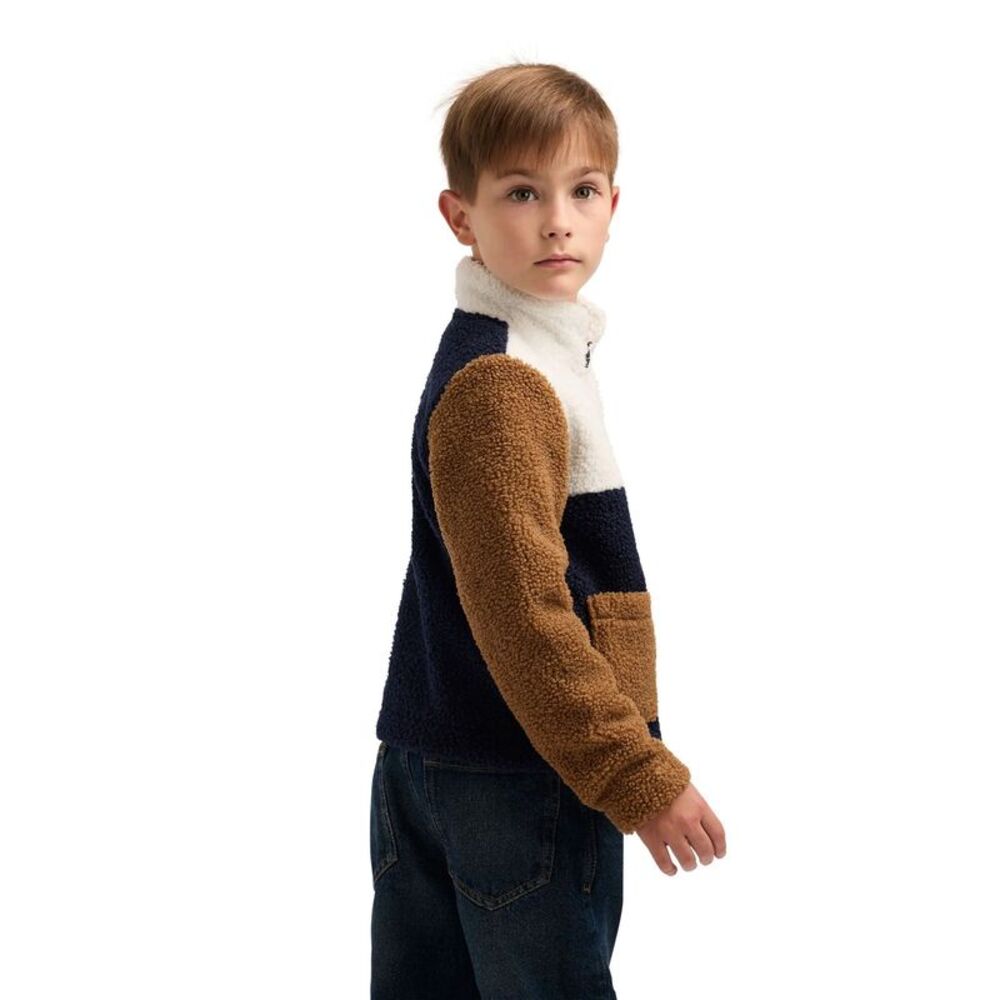 Trespass Childrens/Kids Mitta Colour Block Fleece Top / Navy - Picture 5 of 8